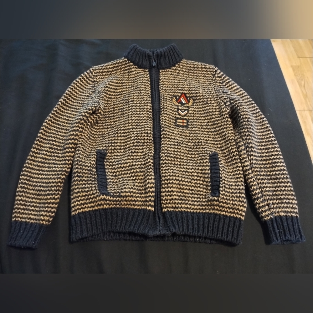 Mayoral Children's Zip up Sweater W/Pockets Size 5 (US age 5) Made In Spain